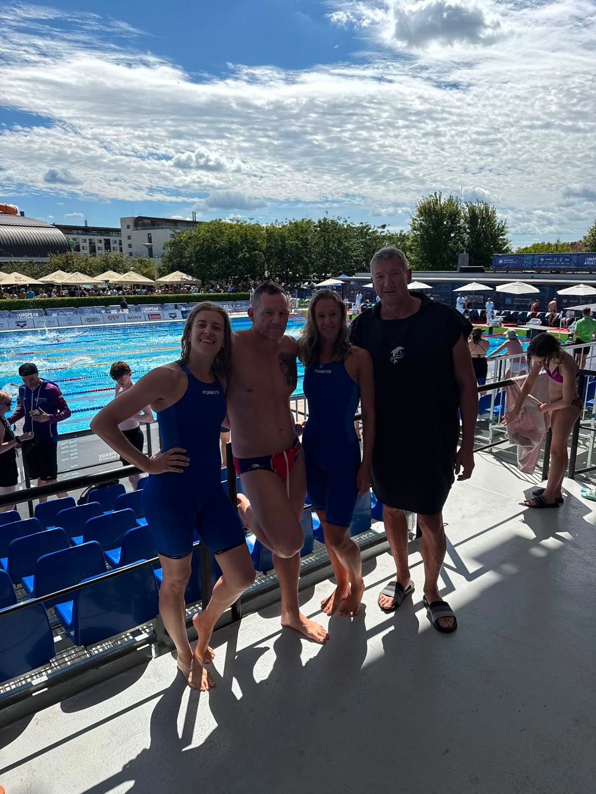 Štafetový tím H2O Pro Swim - Dominika Vrtáková, Pavol Kapusta, Zuzana Matúšová a Lukáš Daňo